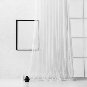 Портьера «Стори», размер 500 х 270 см, цвет белый