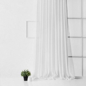Портьера «Виви», размер 500 х 270 см, цвет белый