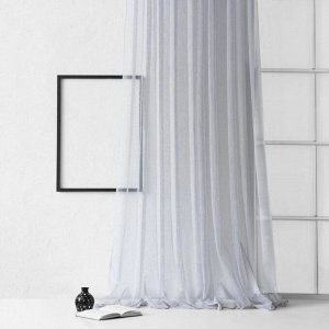 Портьера «Вудсток», размер 300 х 270 см, цвет серый