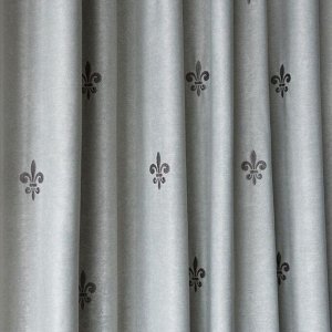 Комплект штор «Лилас», размер 145 х 270 см - 2 шт, серый