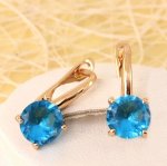 Серьги позолота  H01-7076