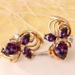 Серьги позолота  H01-7064