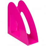 Лоток для бумаг вертикальный OfficeSpace &quot;Colorful&quot;, неоновый розовый