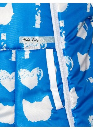 Комбинезон-конверт "трансформер",Зима, Коты на голубом+белый, арт.145шм