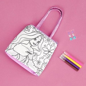 Набор для творчества Сумка-раскраска с фломастерами «Холодная принцесса»
