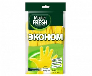 Master FRESH ЭКО хозяйственные перчатки, 1 пара (большой размер L/XL)