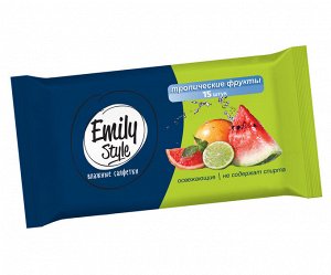 Эмили Стайл UE-001 влаж салфетки Универсальные 15шт Тропические фрукты