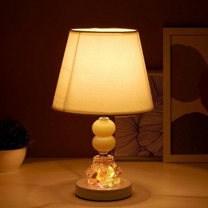 Лампа настольная с подсветкой "Лакрима" 1х40Вт Е27 белый 21х21х36 см.