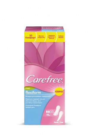 Carefree® Салфетки FlexiForm Fresh ароматизированные 18 шт