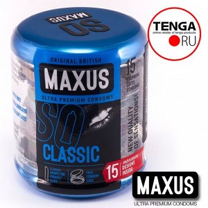 MAXUS Classic condoms. Презервативы Классические 15 шт.