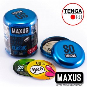 MAXUS Classic condoms. Презервативы Классические 15 шт.