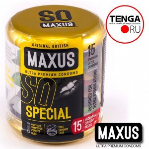 MAXUS Special condoms. Презервативы Точечно-ребристые 15 шт.