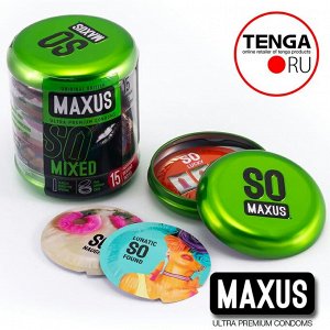 MAXUS Mixed condoms. Презервативы 15 шт.