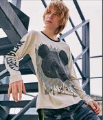 Фуфайка (футболка) модель &quot;лонгслив&quot; д/мал Juno  CRAZY GETUP серый меланж