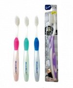 Зубная щеткас ионами серебра (средне-жесткая щетина) NANO SILVER TOOTHBRUSH
