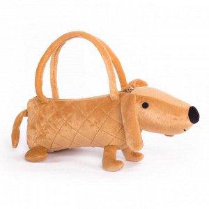 Собачка-сумочка коричневая, 35 см