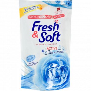 LION "Essence Fresh & Soft" Средство для стирки жидкое 400мл "Blue Fresh" " (Morning Kiss) (мягкая упак.)