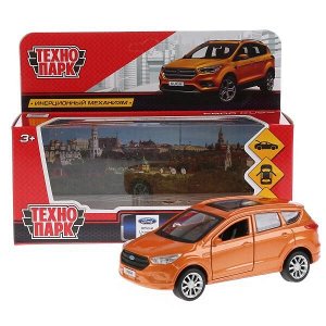 KUGA-RD ТМ Технопарк. Машина металл "FORD KUGA" 12см, открыв. двери, инерц., ЗОЛОТОЙ в кор. в кор.2*36шт