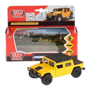 SB-18-09-H1-N(Y)-WB Машина металл HUMMER h1 ПИКАП, 12 см, двери, багаж., инерц., кор. Технопарк в кор.2*24шт