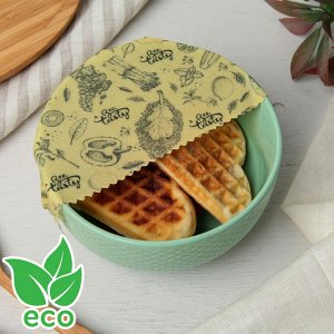 Эко-салфетка с пчелиным воском Bee Tasty, M средняя, 25x25 см