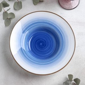 Тарелка для пасты Доляна «Космос», 150 мл, d=21 см, цвет синий