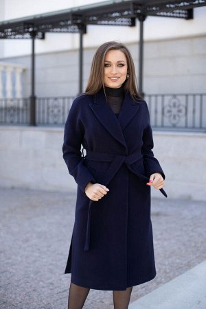 Пальто женское демисезонное 21820  (синий)