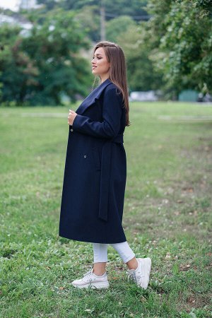 Пальто женское демисезонное 20970  (темно-синий)