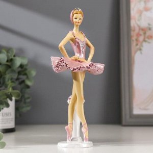 Сувенир полистоун "Балерина в розовой пачке" 20.5х9.5х8.5 см