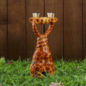 Сувенир дерево "Целующиеся жирафы" 26х5х14 см