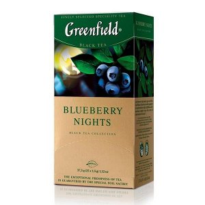 Чай Гринфилд Blueberry  Nights 25 пак