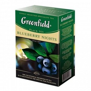 Чай Гринфилд Blueberry  Nights 100 г