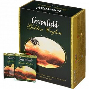 Чай Гринфилд Golden Ceylon 100 пак