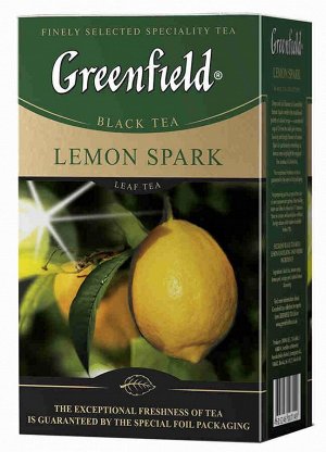 Чай Гринфилд Lemon Spark 100г г