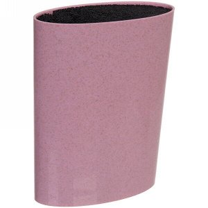 Подставка для ножей "Эко Лайф" с черным наполнителем 22*16*6,5см розовая