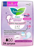 Laurier Beauty Style Женские гигиенические прокладки на каждый день Premium Fresh с цветочно-ягодным ароматом 54 шт