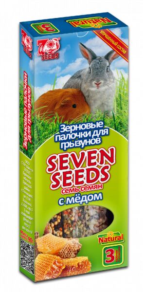 Seven Seeds Лакомство Палочки для грызунов Мед 3шт 90гр