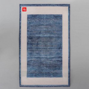 Коврик Доляна «По домашнему» , 60x100 см, цвет синий