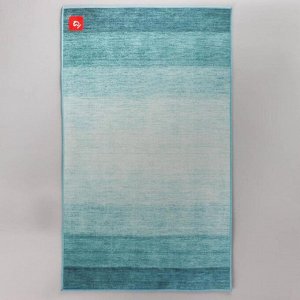 Коврик Доляна «Лазурный», 60x100 см, цвет синий