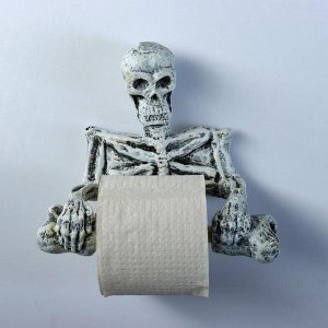 Держатель для туалетной бумаги "Скелет" 18х22см МИКС