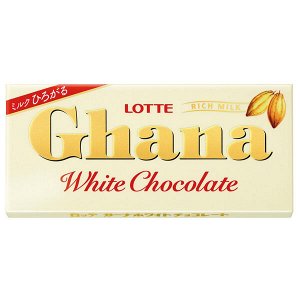 Шоколад ГАНА белый, Lotte, 45гр. 1/10/120