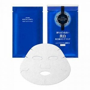AQUALABEL White Mask отбеливающая маска для лица,20ml × 4p.