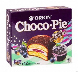 Choco Pie Black Currant (черная смородина) 12*8, шт