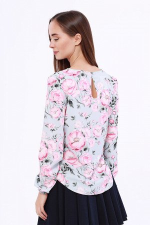 Блузка Розовые цветы