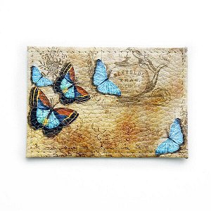 Обложка для карточки. Голубые бабочки