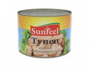 Тунец филе в с/с 1,885 кг Sunfeel