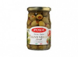 Оливки фаршированные перцем 290 гр IPOSEA
