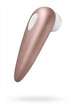 ВАКУУМ-ВОЛНОВОЙ БЕСКОНТАКТНЫЙ СТИМУЛЯТОР КЛИТОРА SATISFYER 1 NG, ABS ПЛАСТИК+СИЛИКОН, ЗОЛОТИСТО-РОЗОВЫЙ, 14СМ