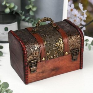 Шкатулка для украшений «Сундучок. Цветущий сад», дерево, 11.5?18?12 см