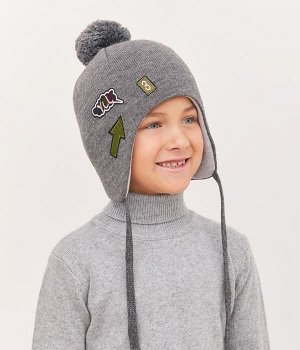 Тëплая зимняя шапка на мальчика, 54-56 размер. 