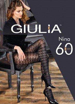 Колготки с узором Giulia NINA 01